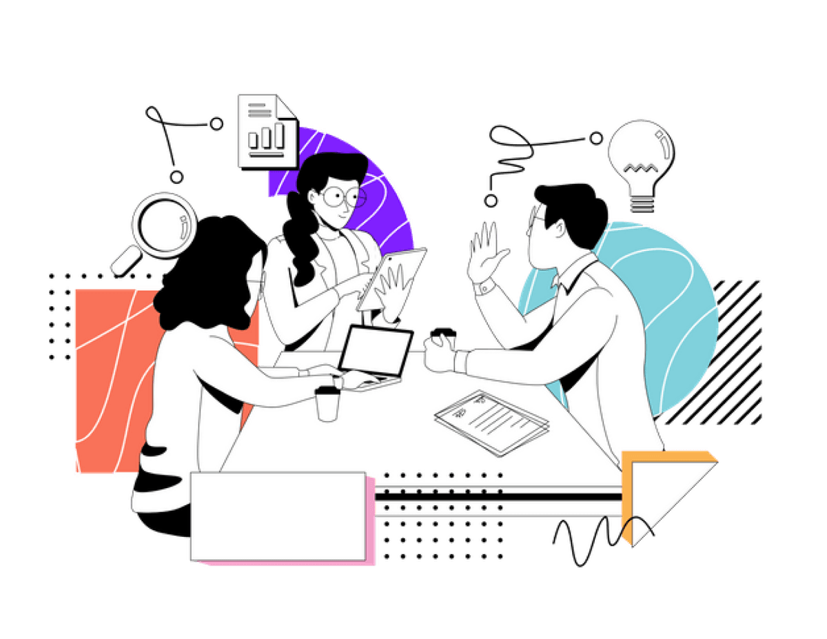 Team collaborating on user feedback